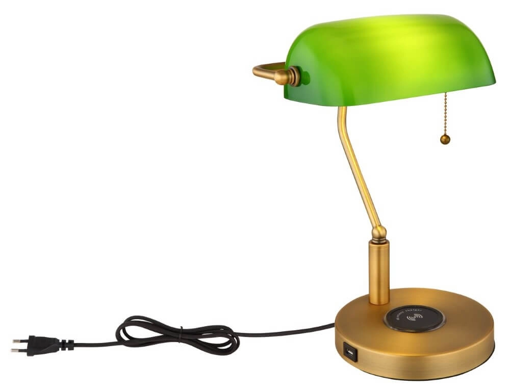 Lampe de bureau Antique avec chargeur sans fil Globo 9007371455362