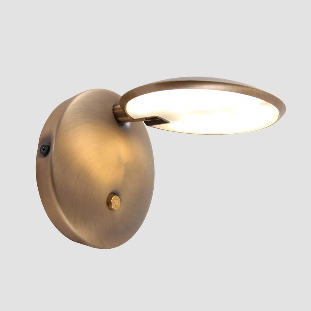 Spot mural LED Zenith 12cm bronze marron Steinhauer 8712746116373