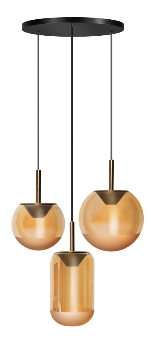 Lampe suspendue de table à manger à 3 lumières Yvonne