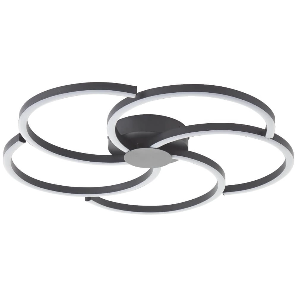 Plafonnier à intensité variable Fico noir Brilliant 4004353441233