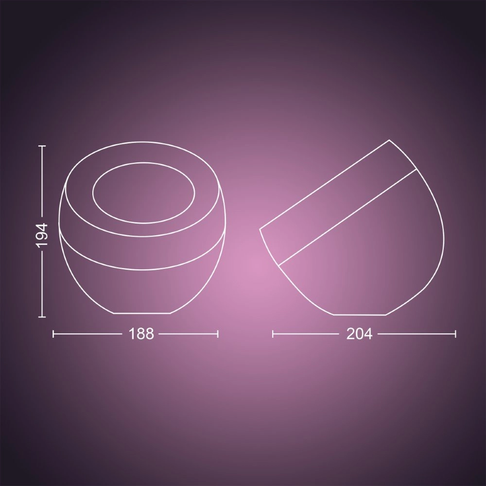 Lumière vers le haut Hue Iris blanc Philips 8719514264465