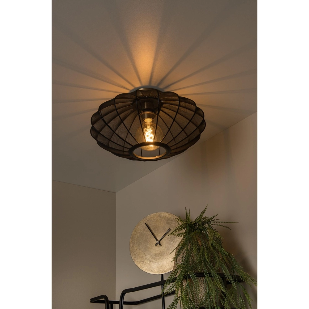 Lampe de plafond Corina noir Ø 40cm Lucide 5411212031983