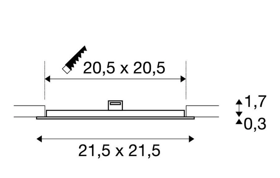 Lampe à LED intégrée Senser 24 SLV 4024163232036