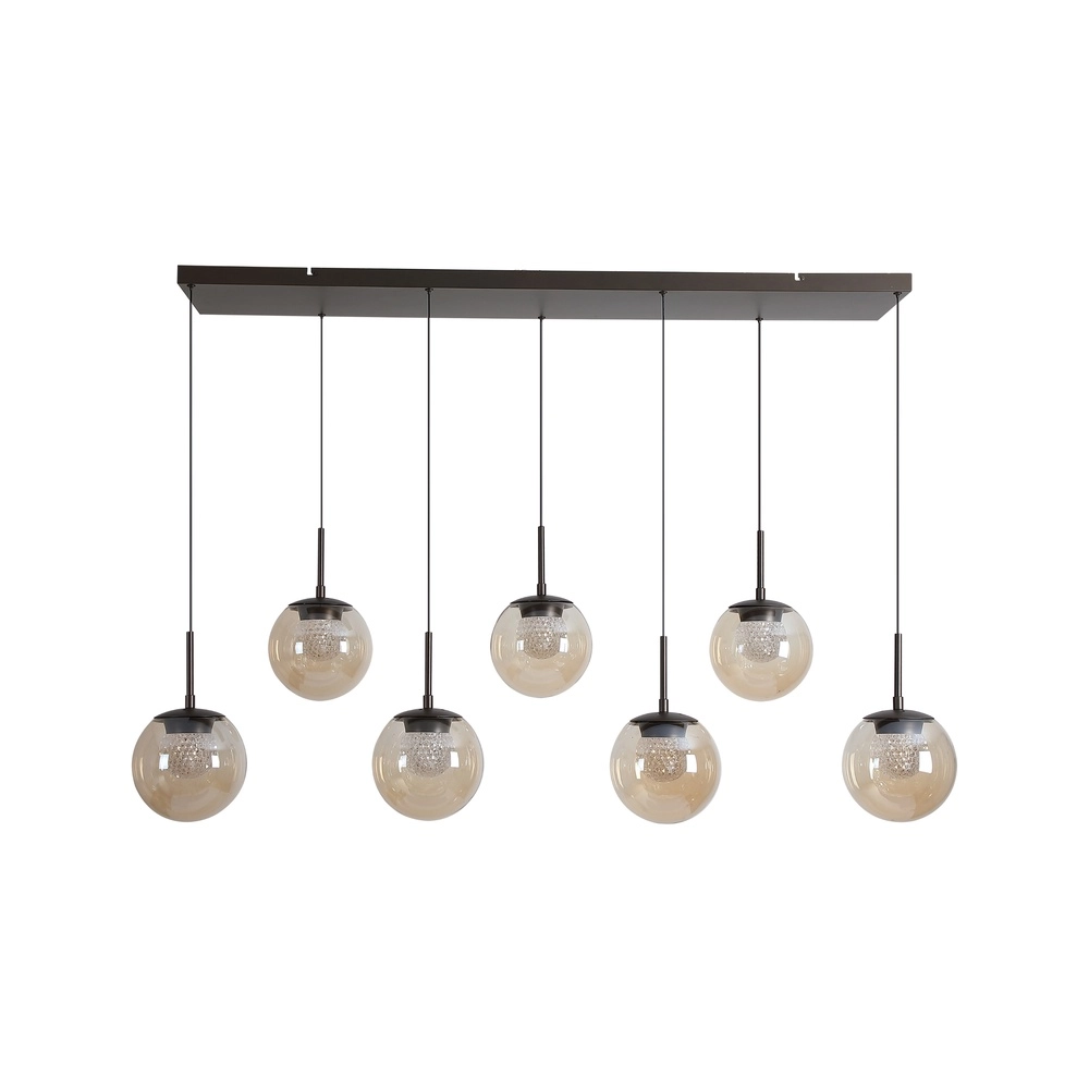 Lampe pendante de conception Solis Bronze 7 feux Searchlight 5,05342E+12