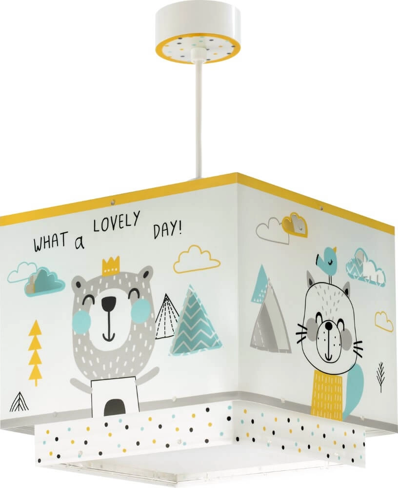 Lampe suspendue chambre d'enfant Hello Little Dalber 8420406732428