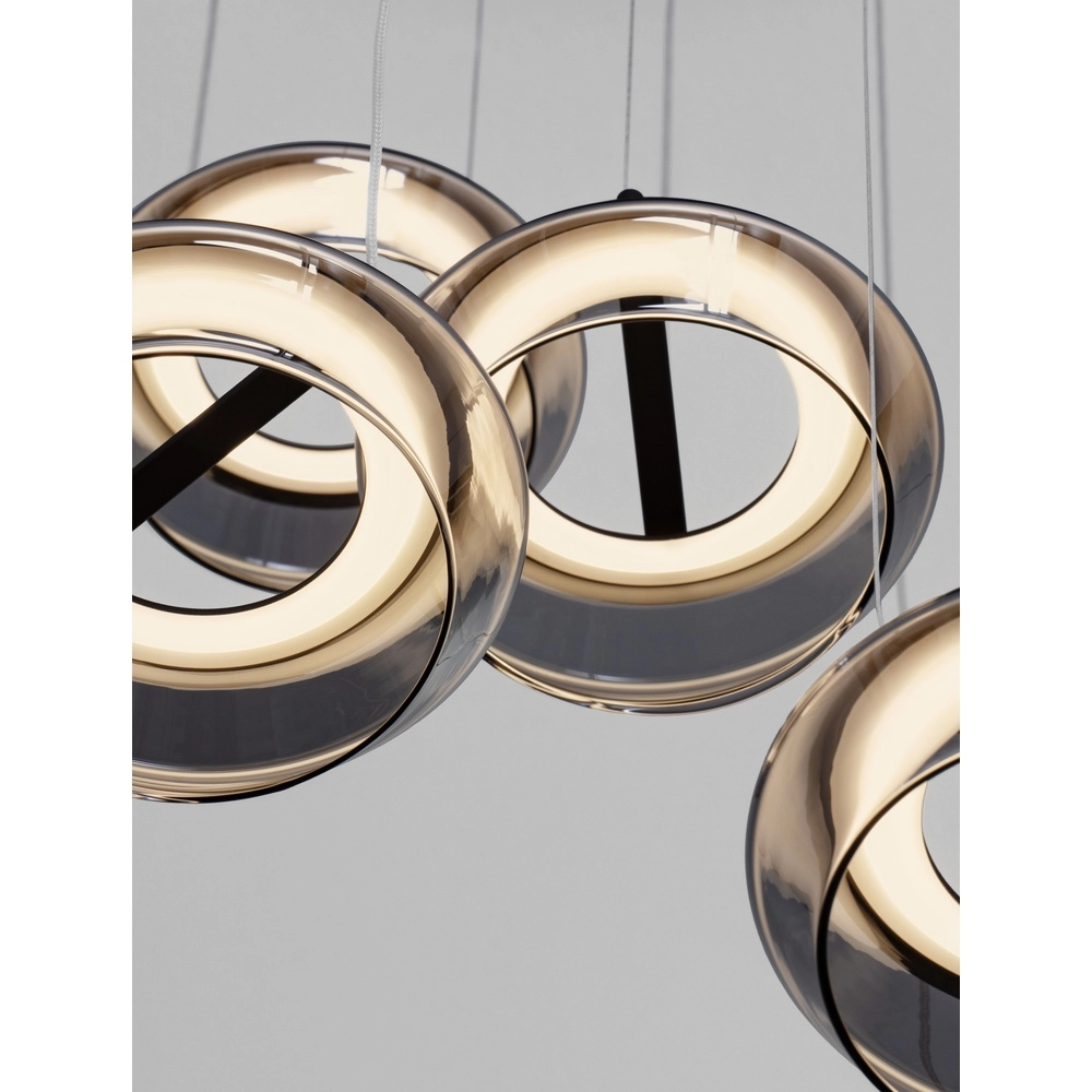 Suspension élégante Jailyn rond 5 lumières Lyora 5212017468406