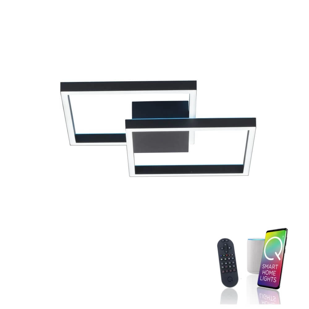 Plafonnier design Q-Marko carré Paul Neuhaus 4012248366622