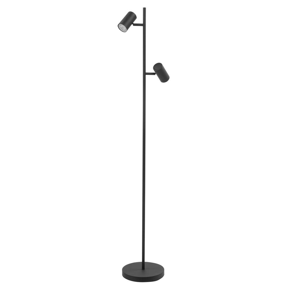 Lampadaire Burgos 2 lumières noir Lampadaire Burgos 2 lumières noir