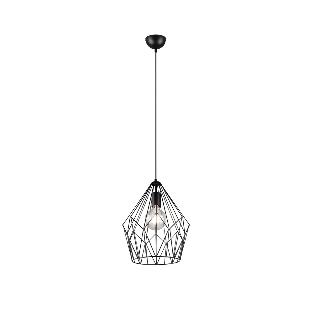 Lampe suspendue Cage Noir