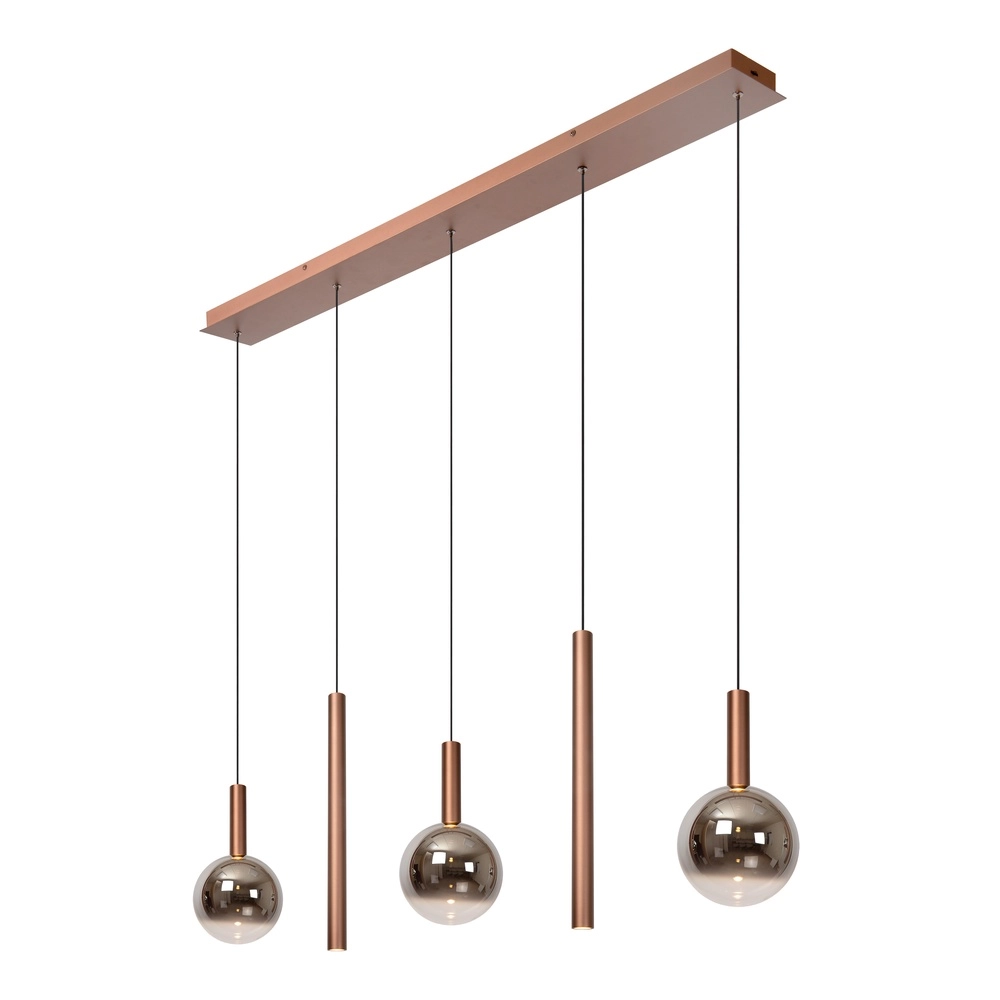 Lampe pendante de conception Jasmine Cuivre 5-lights Premium by Lucide 5411212741301