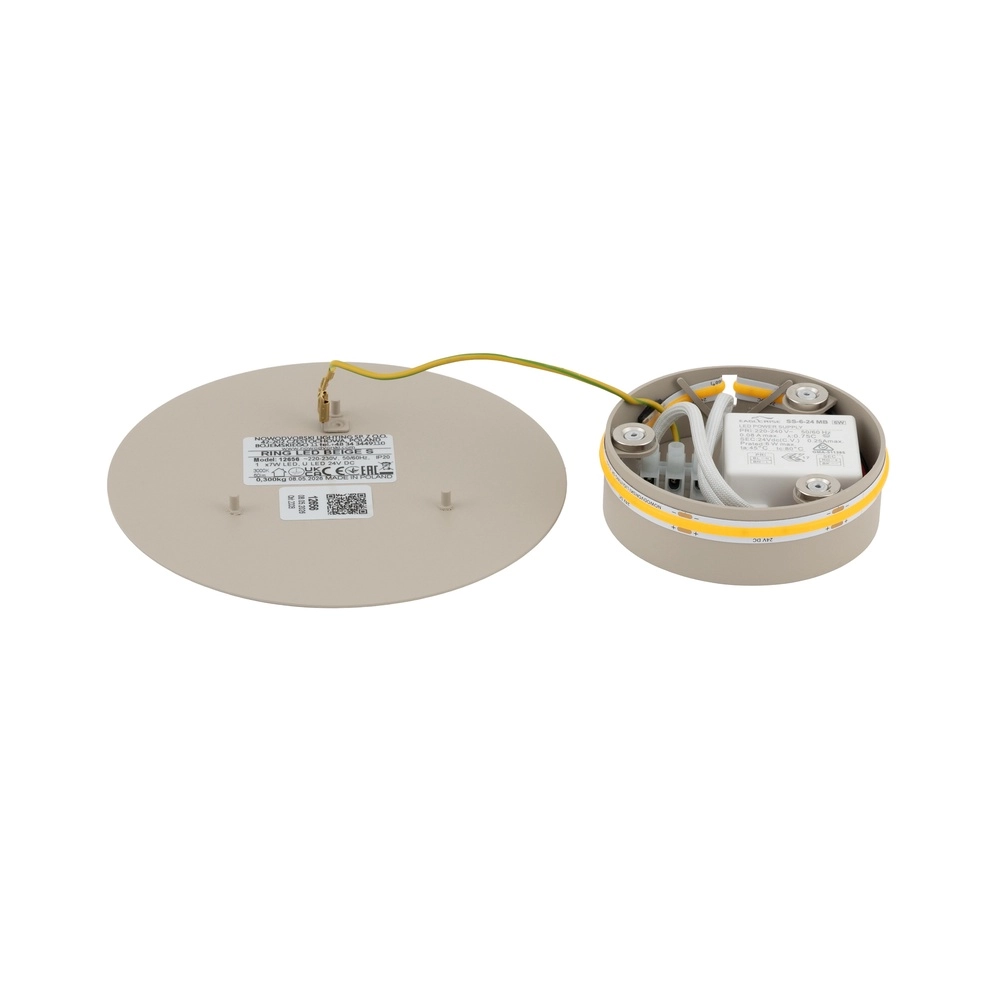 Lampe murale de conception Ring brun sable Ø 15 cm Lyora 5903139126564