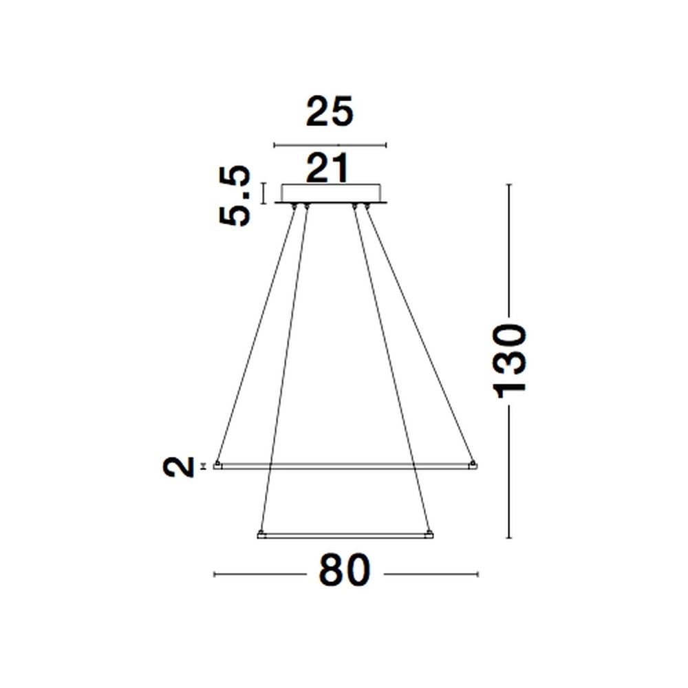 Suspension design Ferrol Café Brun Double Lyora 5212017407221