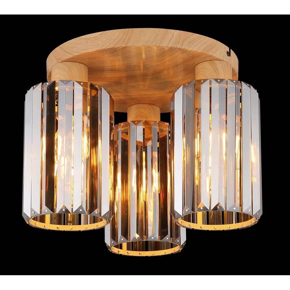 Lampe de plafond Run bois Globo 9007371507979