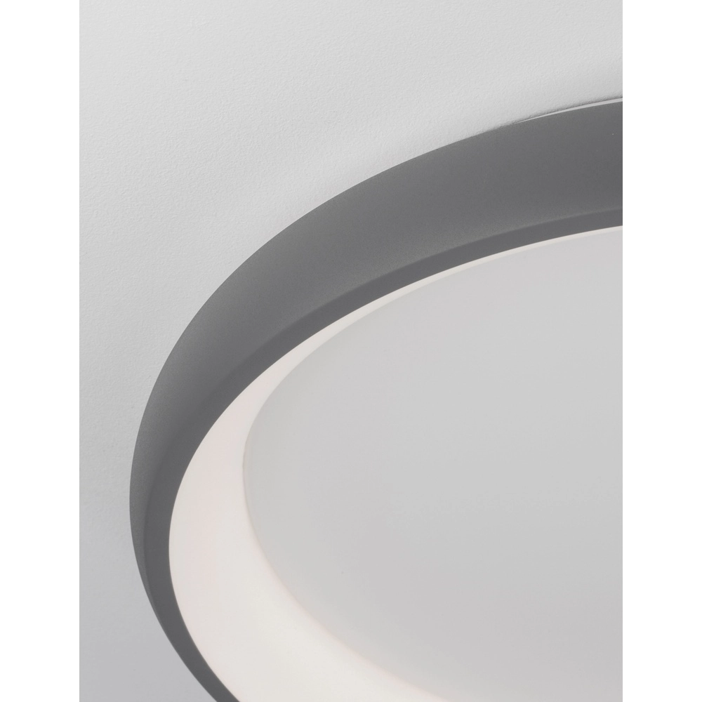 Plafonnier Albi gris Ø 61cm Lyora 5212017419569