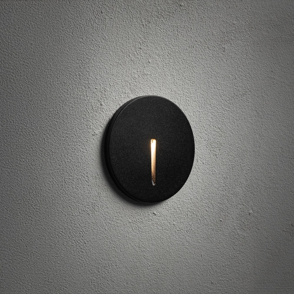 Lumière en retrait Abby Led noir étroit Ø 7 cm Lyora 5903139115285
