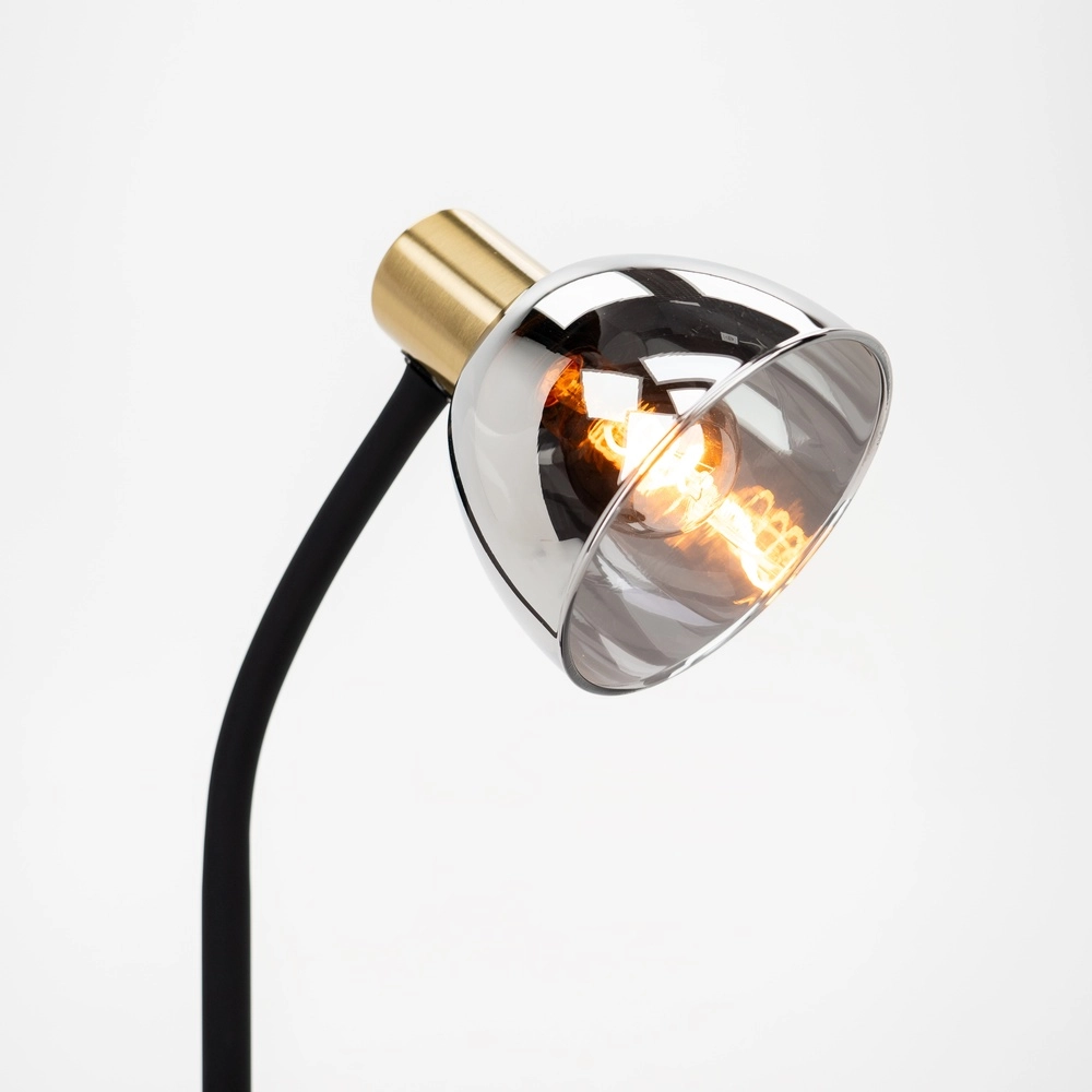 Lampe de bureau élégante Macere Or avec verre fumé Eglo 9008606304332