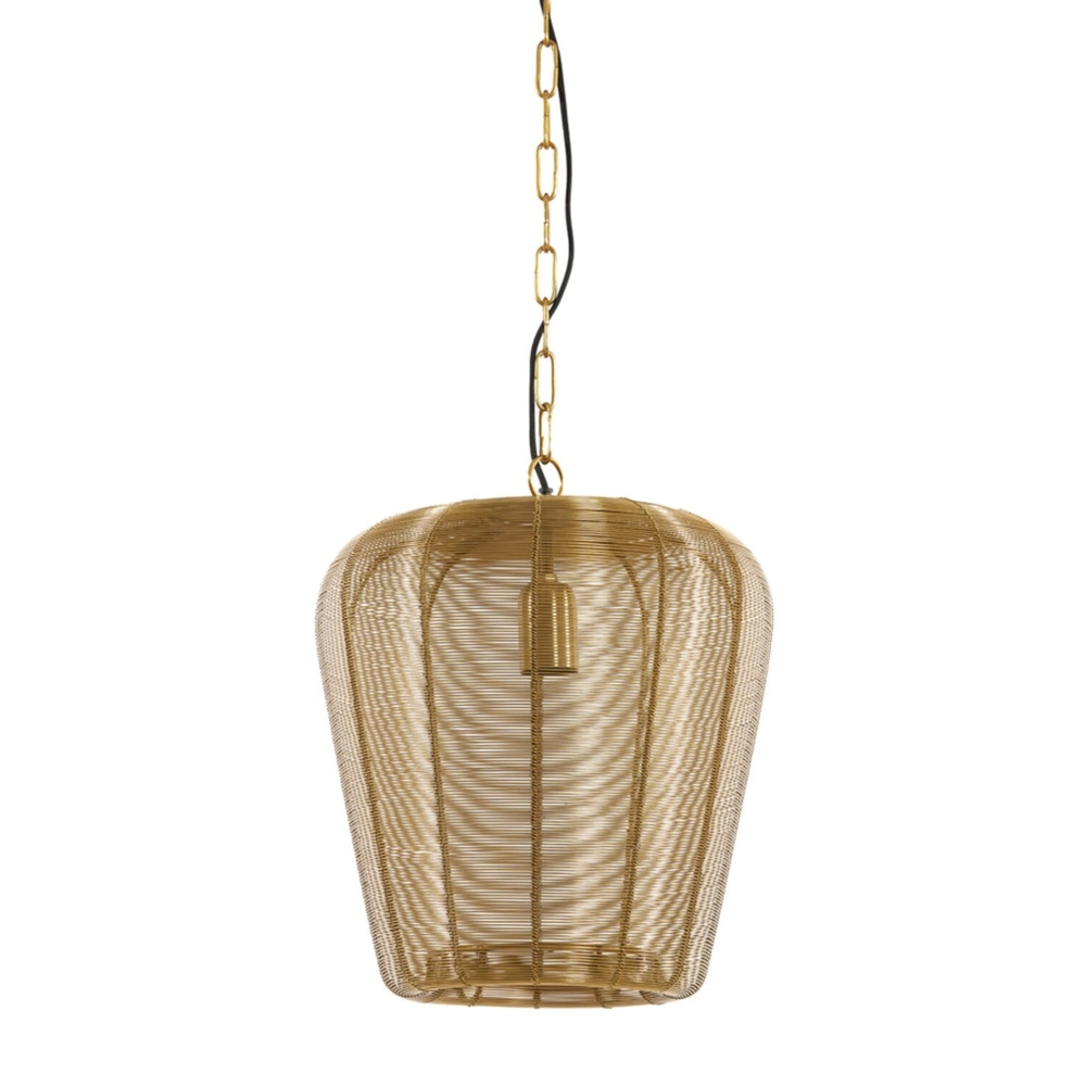 Lampe pendante dorée Adeta Ø 31cm
