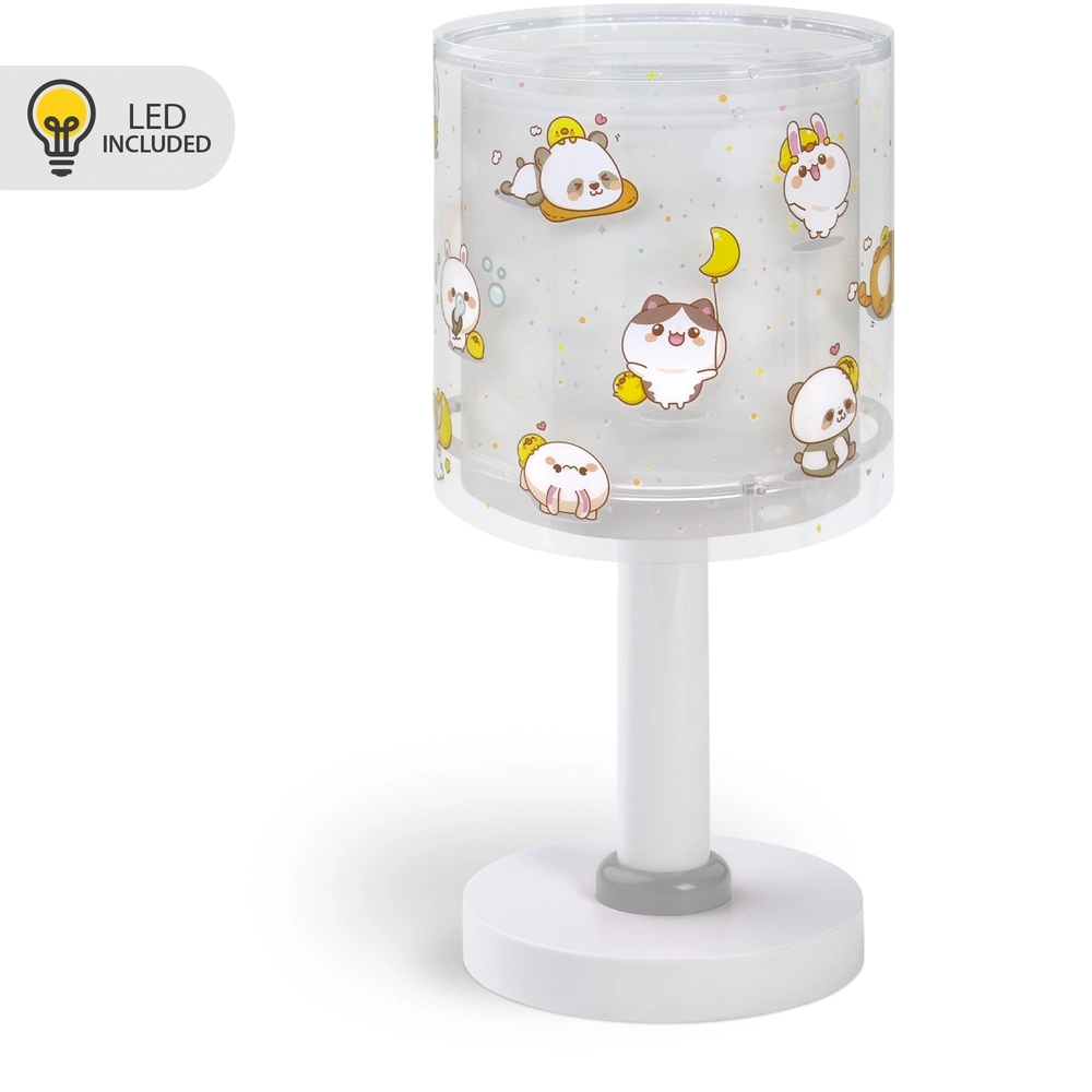 Lampe de table pour enfants Kawaii Friends Gris lueur dans le noir Lampe de table pour enfants Kawaii Friends Gris lueur dans le noir