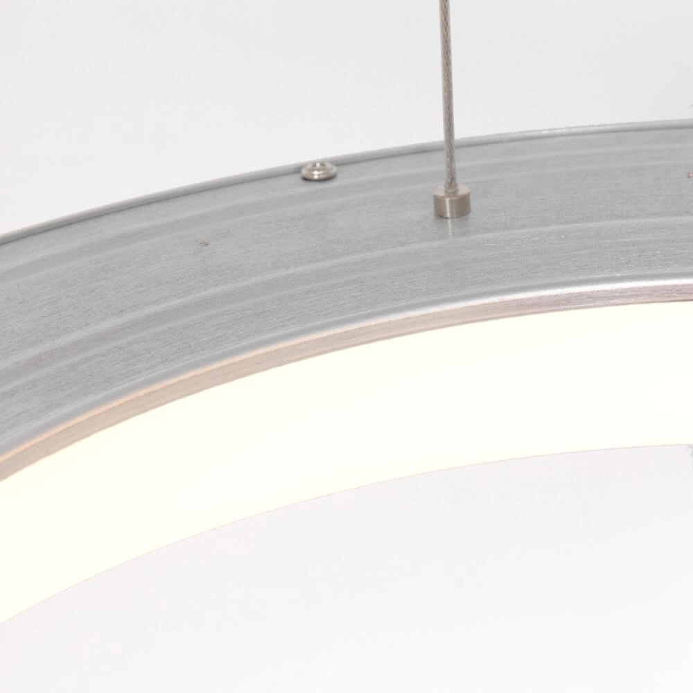 Lampe suspendue LED Ringlede Ø 48cm métal gris Steinhauer 8712746135213