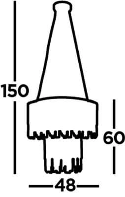 Lampe suspendue Rotunda cristal Searchlight 5053423189420