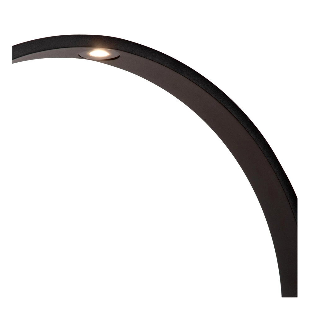 Lampe de jardin ronde Jerel IP54 noir Ø 40cm Lucide 5411212290472