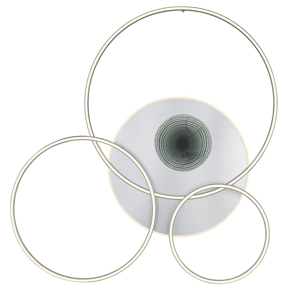 Lampe de plafond moderne Invertina Gris argenté 126 cm Globo 9007371468836