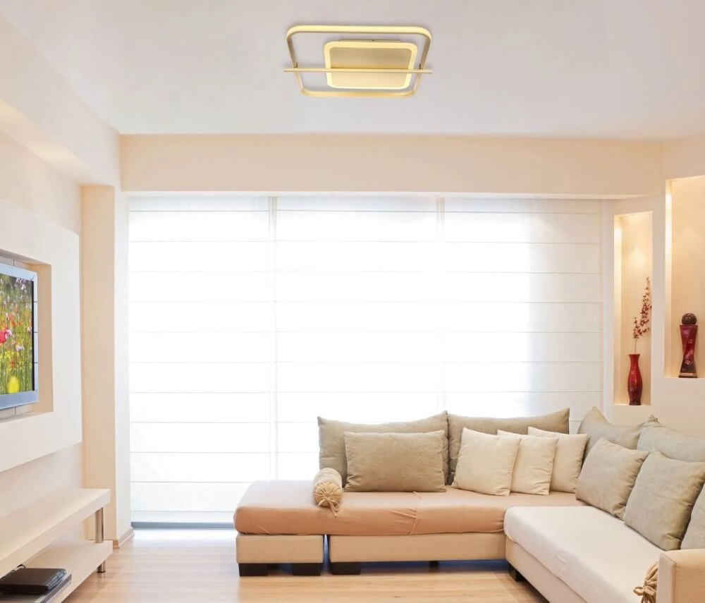 Plafonnier doré Reball carré Globo 9007371435791