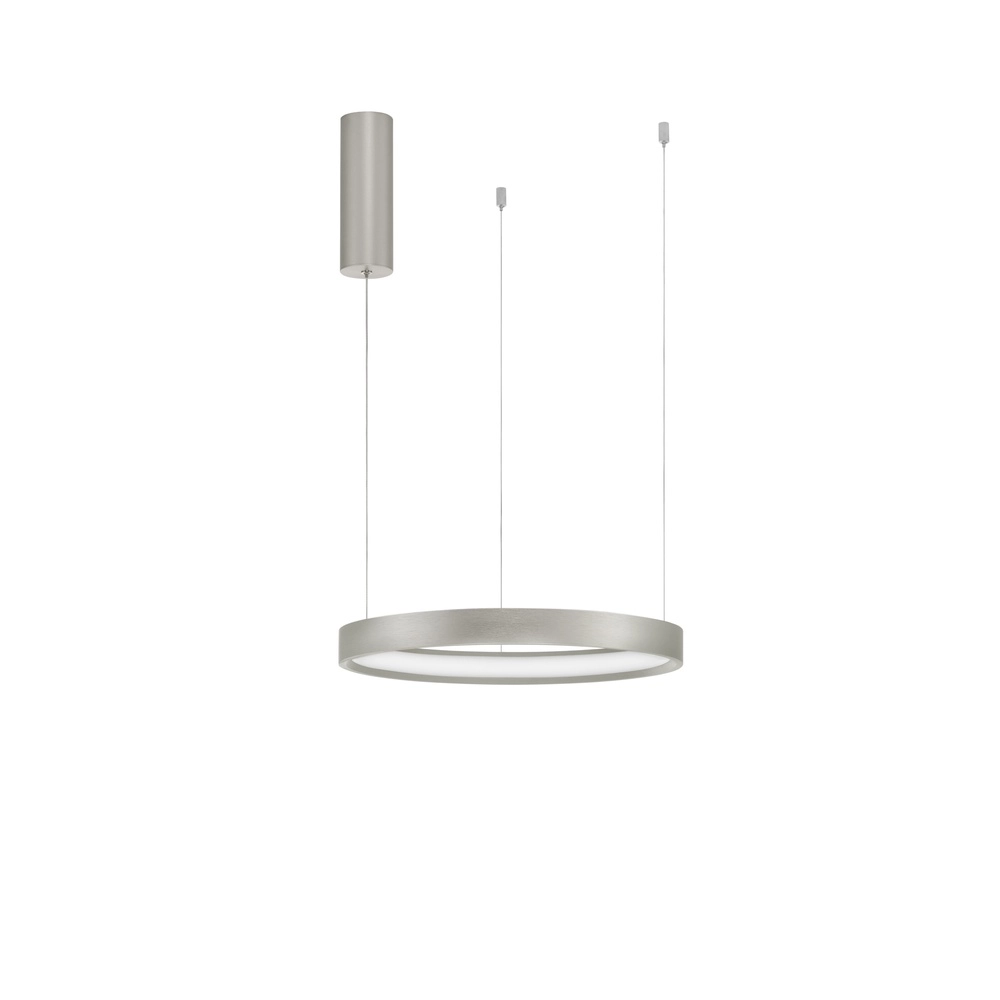 Suspension ronde Perrine gris argenté Ø 40cm Lyora 5212017438393