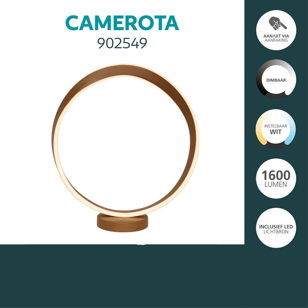 Lampe de table de conception Camerota Bronze foncé Eglo 9008606391257
