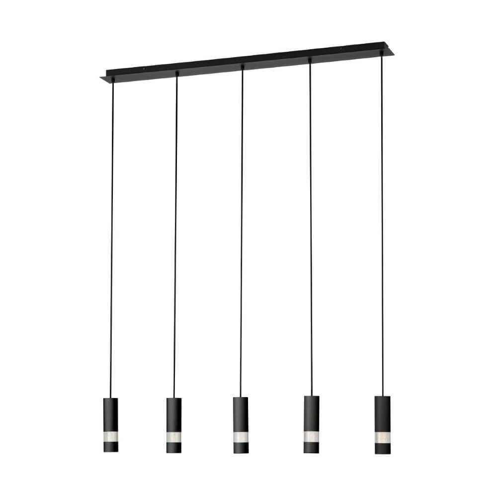 Lampe suspendue 5 lumières Bernabeta noir Lampe suspendue 5 lumières Bernabeta noir