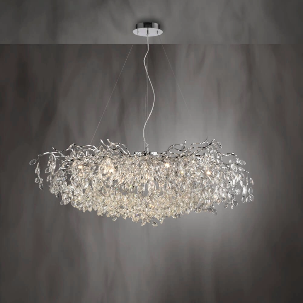 Lustre Ricicle 120 cm chromé Paul Neuhaus 4012248382080