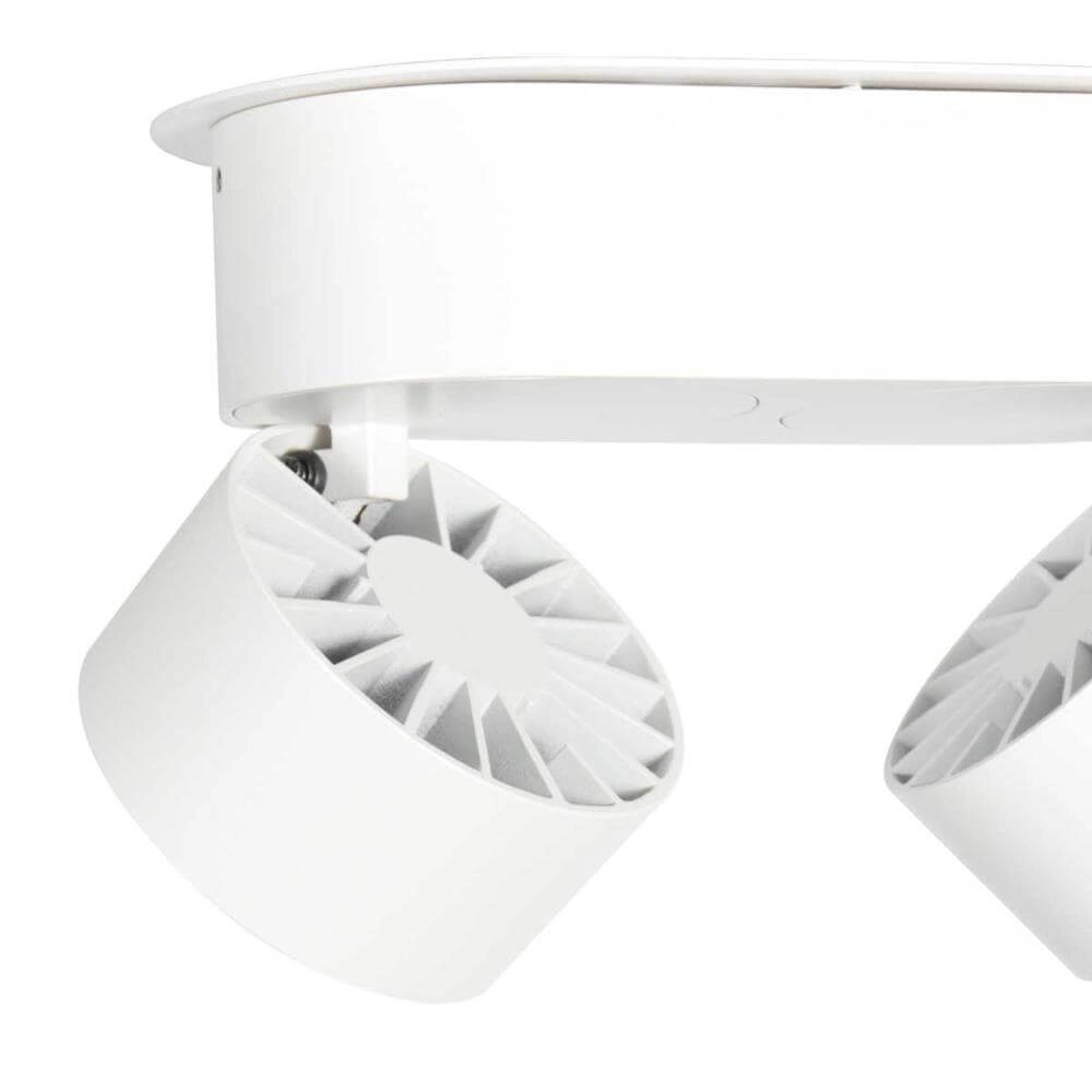 Plafonnier 2 lumières Fez Black Design blanc Steinhauer 8712746177336