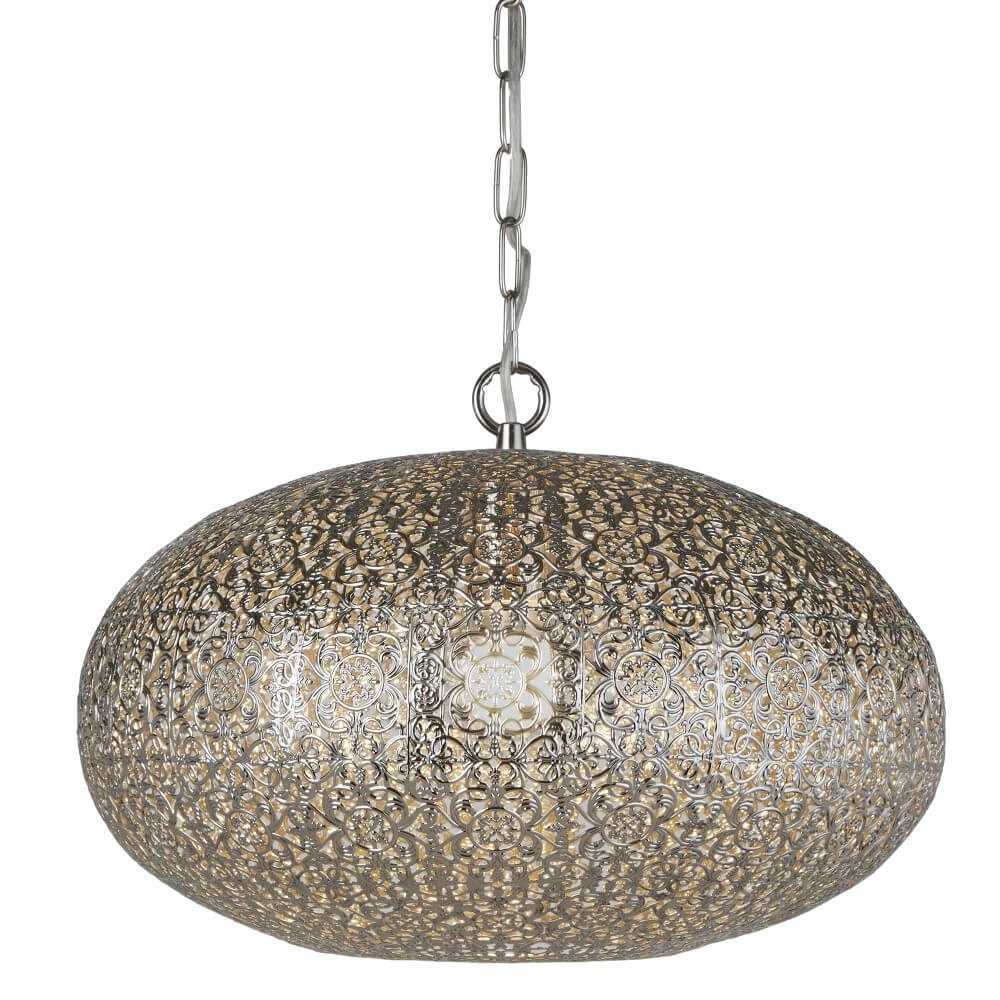 Lampe suspendue de style marocain Fretwork Acier inoxydable