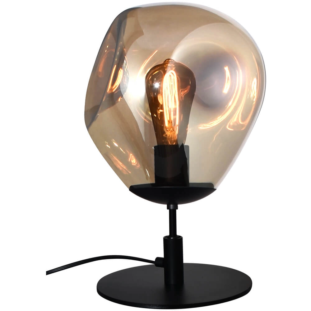 Lampe de table Lava Verre doré Ø 24cm
