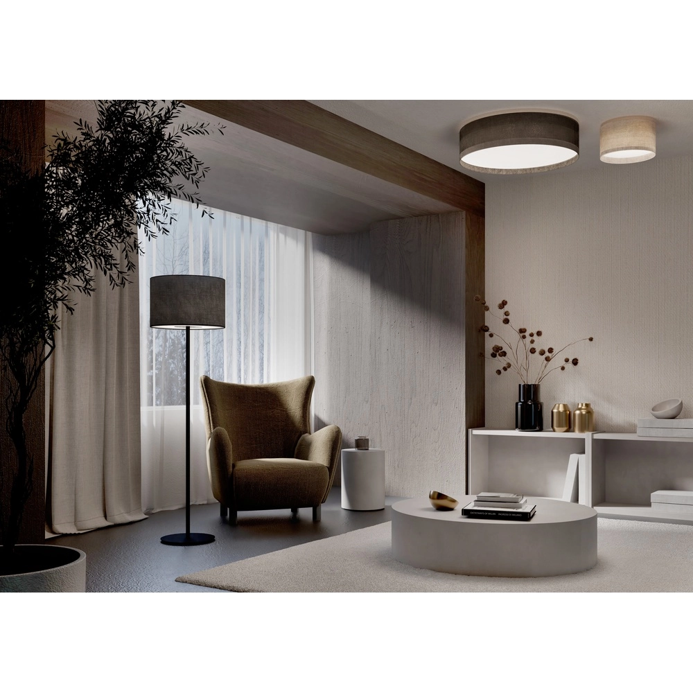 Lampe de plafond Lago gris Ø 75cm Lyora 5903139116817