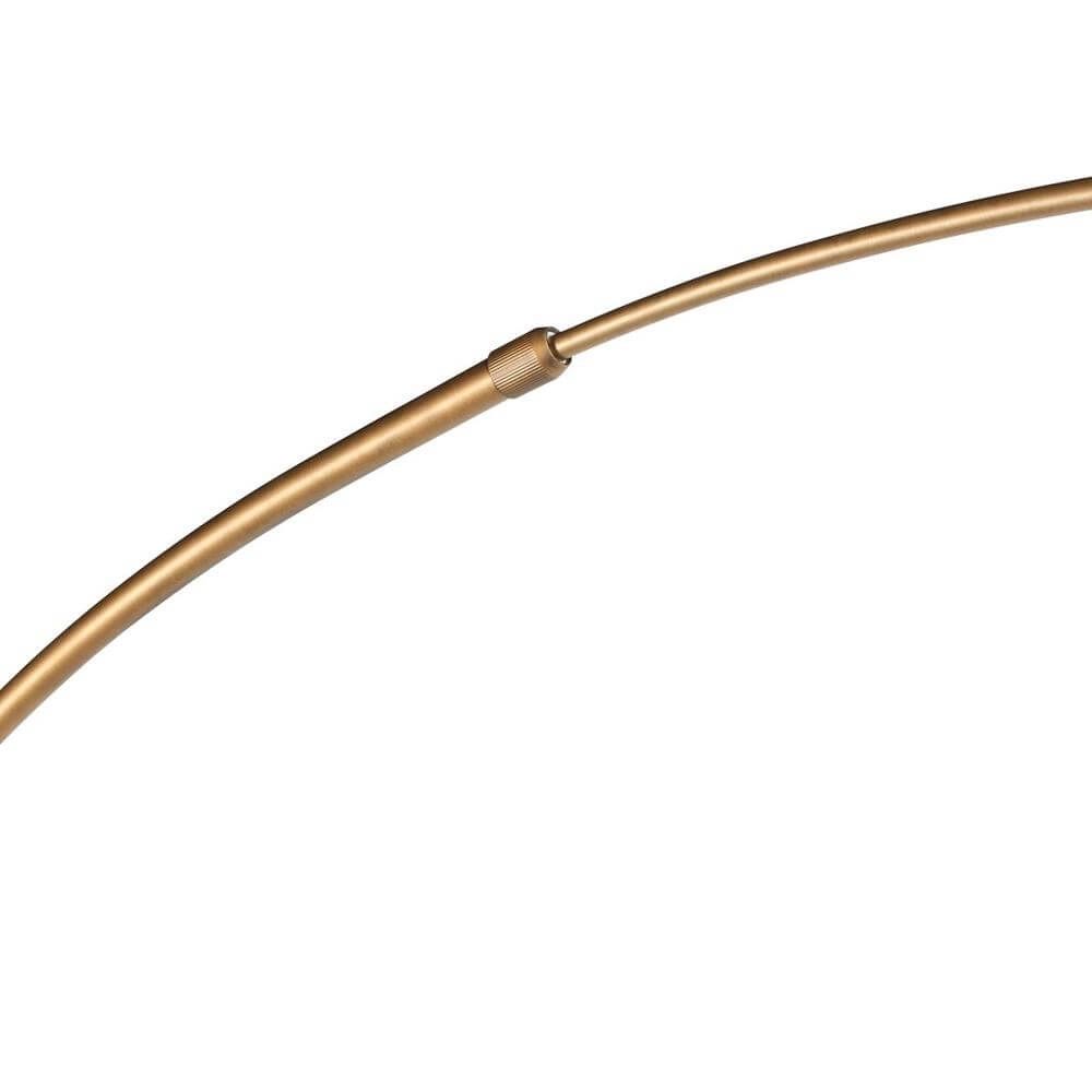 Lampe à arc Sparkled Light bronze avec abat-jour boule blanche Ø 45cm Steinhauer 8712746179897