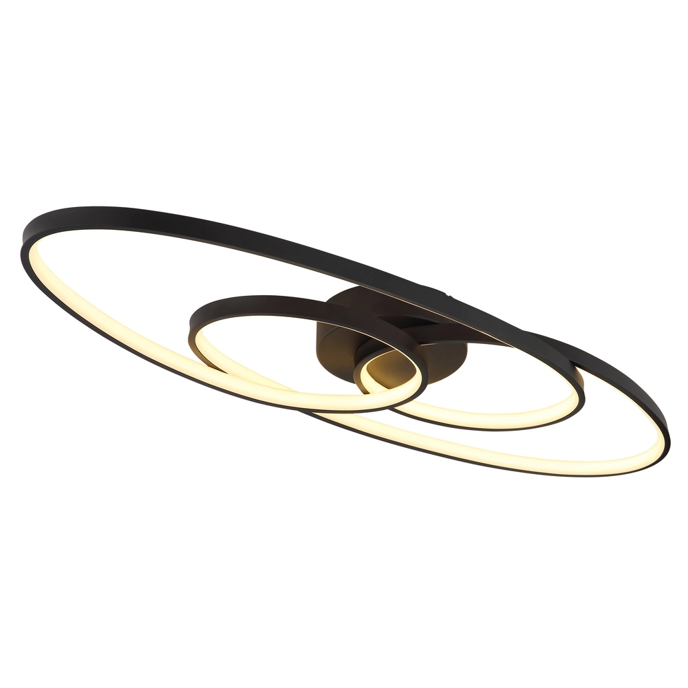 Lampe de plafond à design Spira Noir
