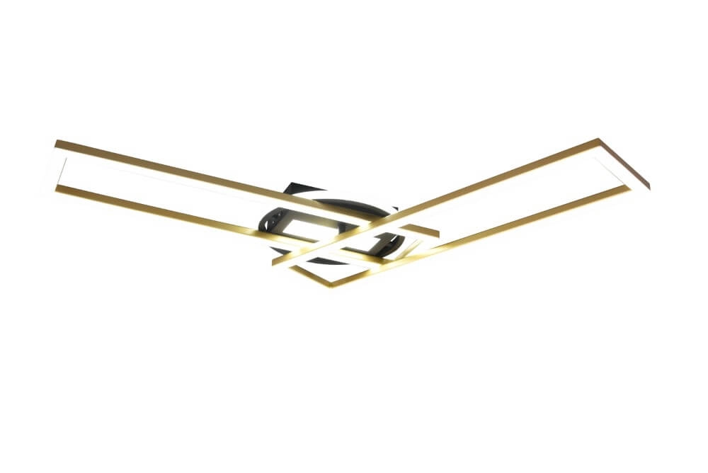 Plafonnier LED orientable Twister acier inoxydable Trio 4017807540611
