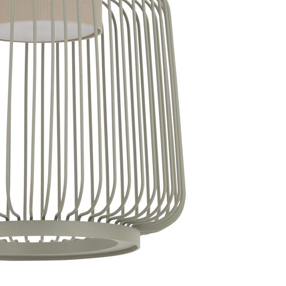 Lampe cage Kenai vert sauge Ø 18cm Lyora 5903139122214
