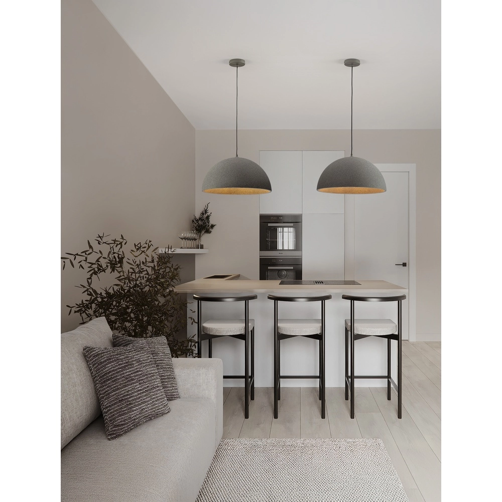 Suspension Starla gris Ø 50cm Lyora 5212017476791