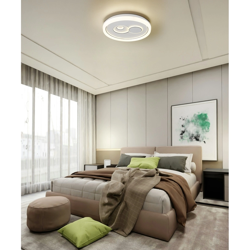 Lampe de plafond Ruiz I blanc Ø 49cm Globo 9007371522811