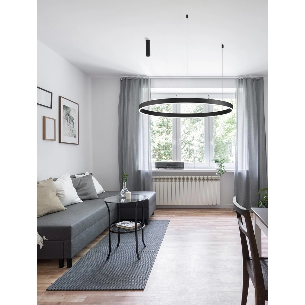 Suspension Motif noir Ø 120cm 2700-6500K Lyora 5212017443700