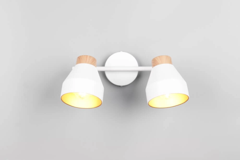 Plafonnier design 2 lumières Valentin blanc Trio 4017807637427