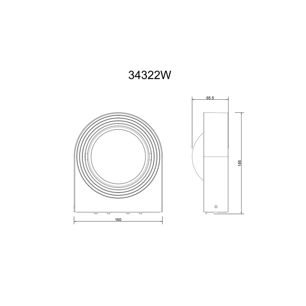 Lampe murale Oko Noir Globo 9007371519521