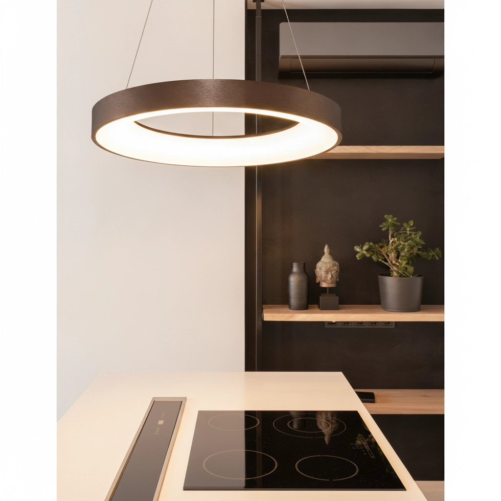 Suspension Rando Thin marron café Ø 60cm