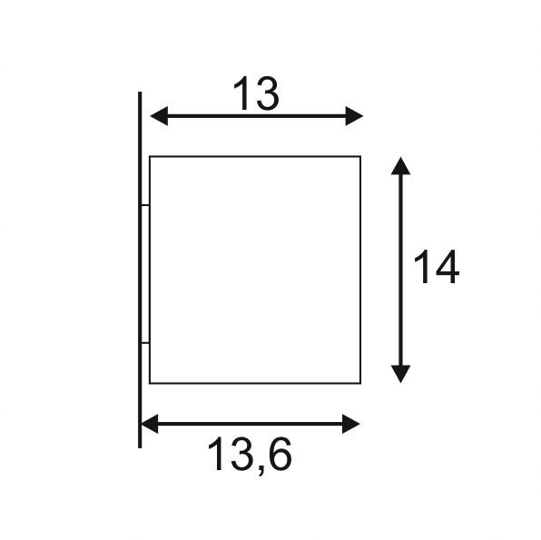 Spot porche Big Theo GU10 13,5 cm anthracite SLV 4024163151894