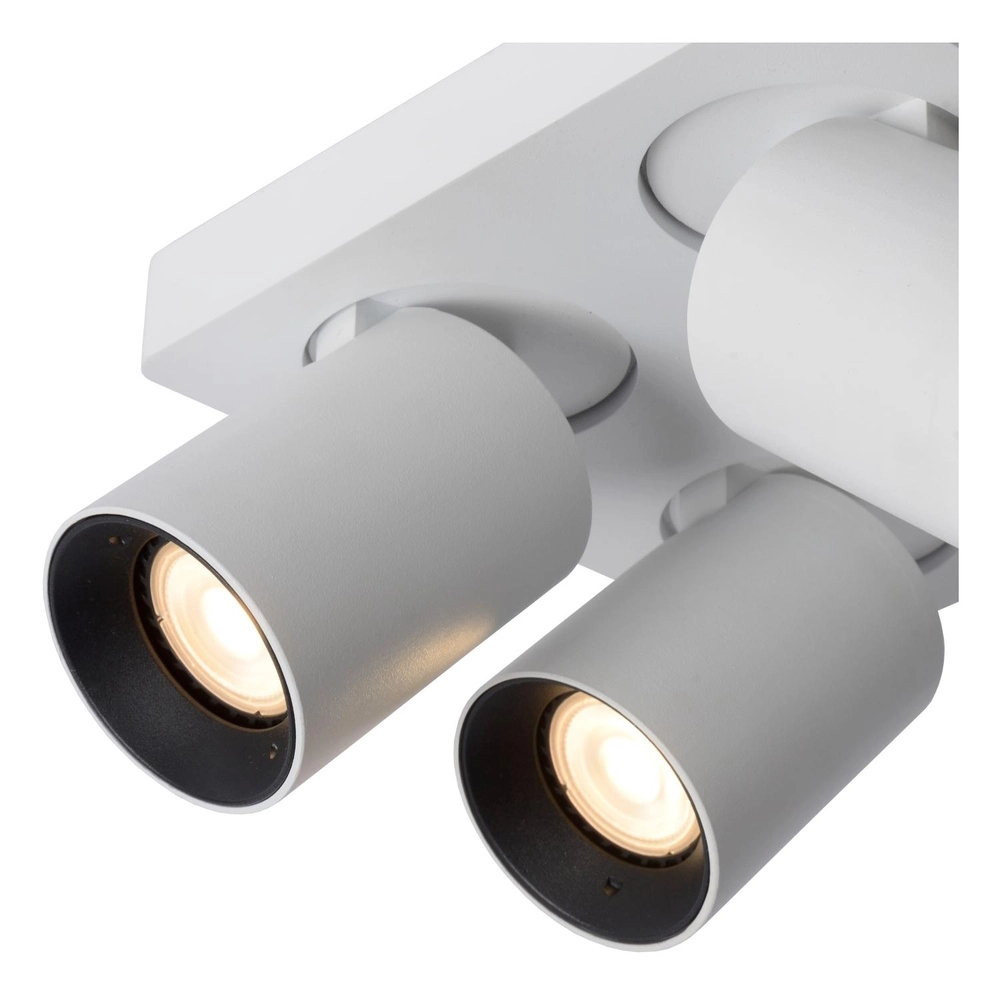 Projecteur de plafond Nigel Blanc à 4 lumières Lucide 5411212092601