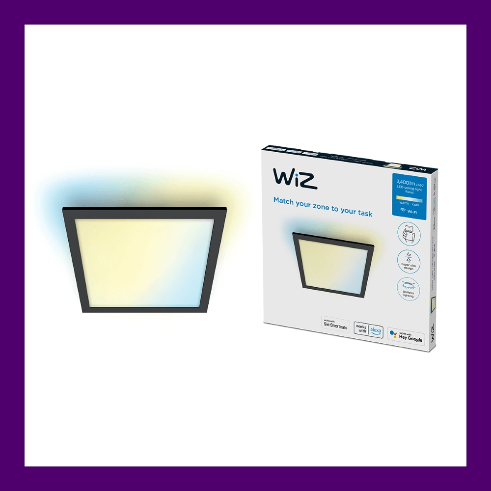 Plafonnier Panel noir - 36W WiZ 8719514554870