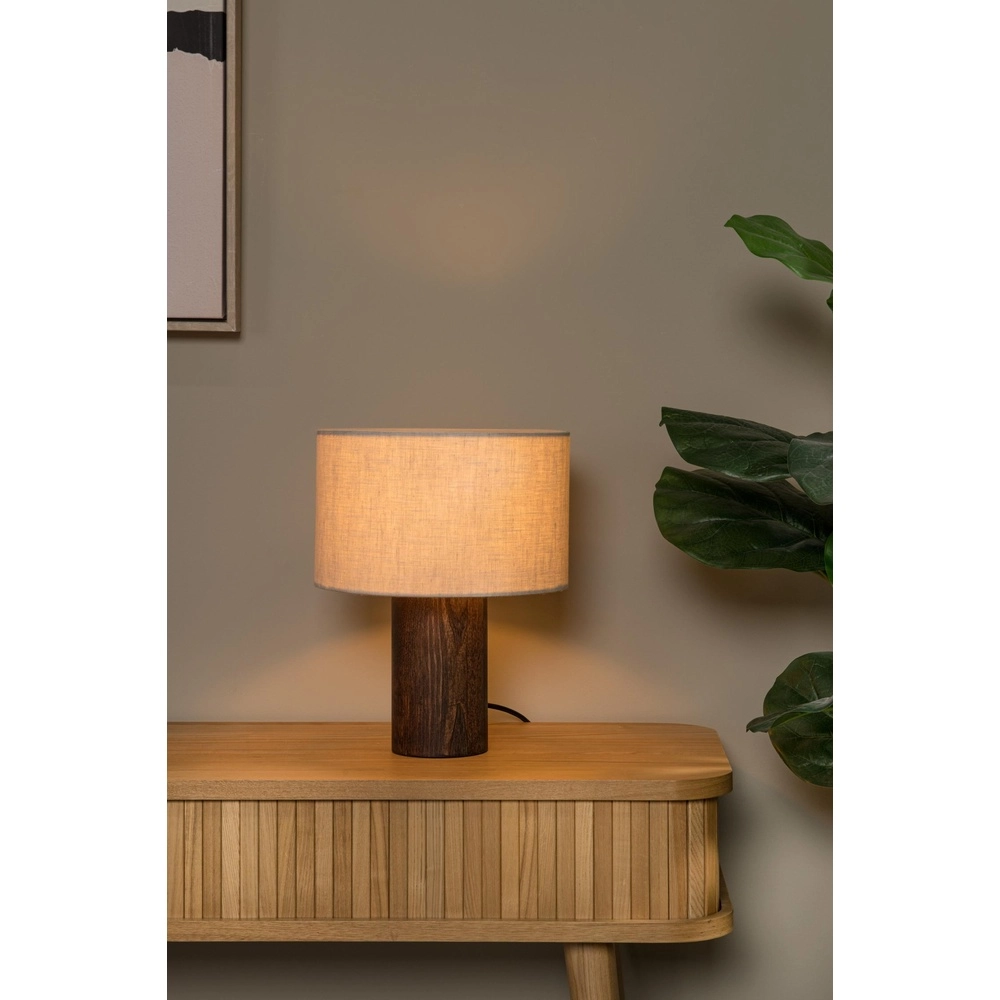 Lampe de table Tachina bois E27 Lucide 5411212061515