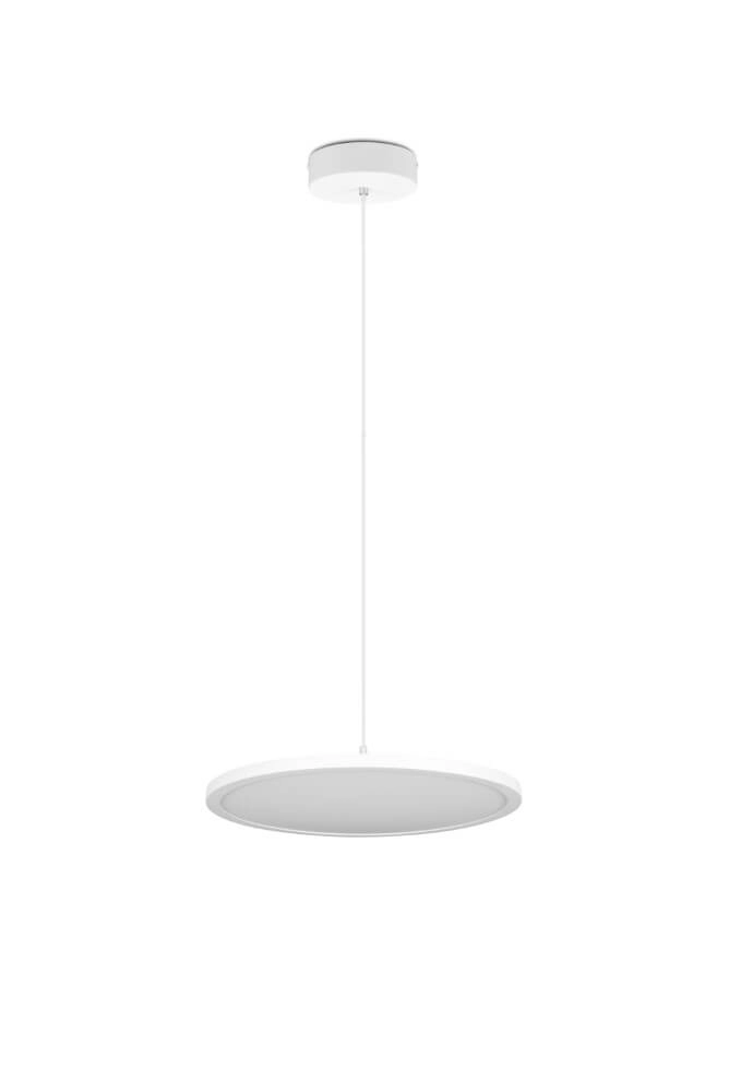 Lampe suspendue blanche et épurée Tray Ø40cm Lampe suspendue blanche et épurée Tray Ø40cm